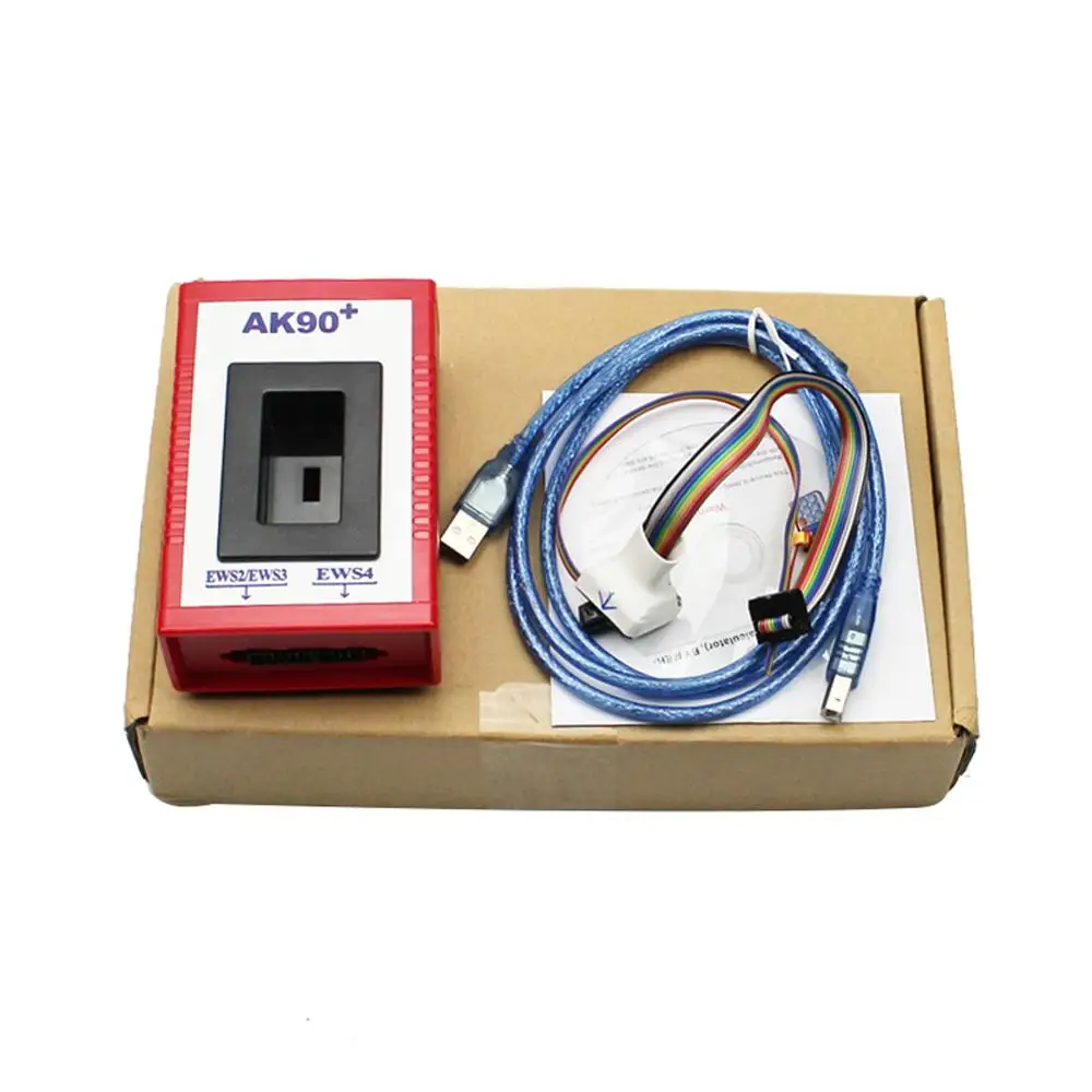 AK90 plus для BMW V3.19 + OBD2 автомобильный ключевой программатор CAS/EWS с 1995-2009 инструмент