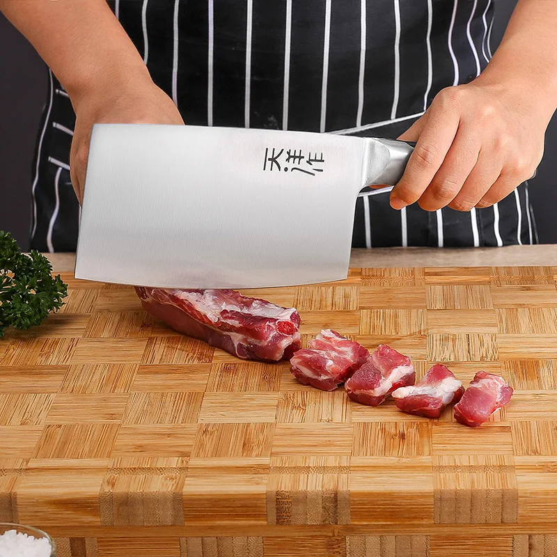 Chinese Cleaver Knife Tools Multi-purpose Meat Slicer Chopping Kitchen Knives Sharp Stainless Steel Chef Slicing Bone Chopper | Дом и сад