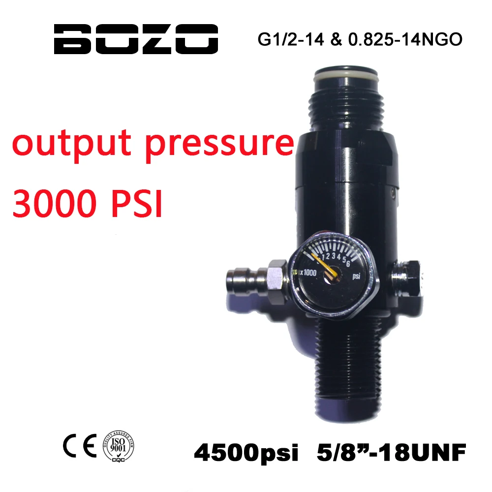 Воздушный цилиндр для пейнтбола страйкбола PCP CO2 4500PSI регулятор выходного