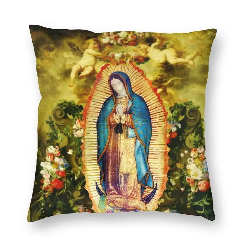 

Our Lady Of Guadalupe Virgin Mary Mexico Throw Pillow Cover Home Decor Cushion Cover Christian Jesus Saint Catholic Car Cushion