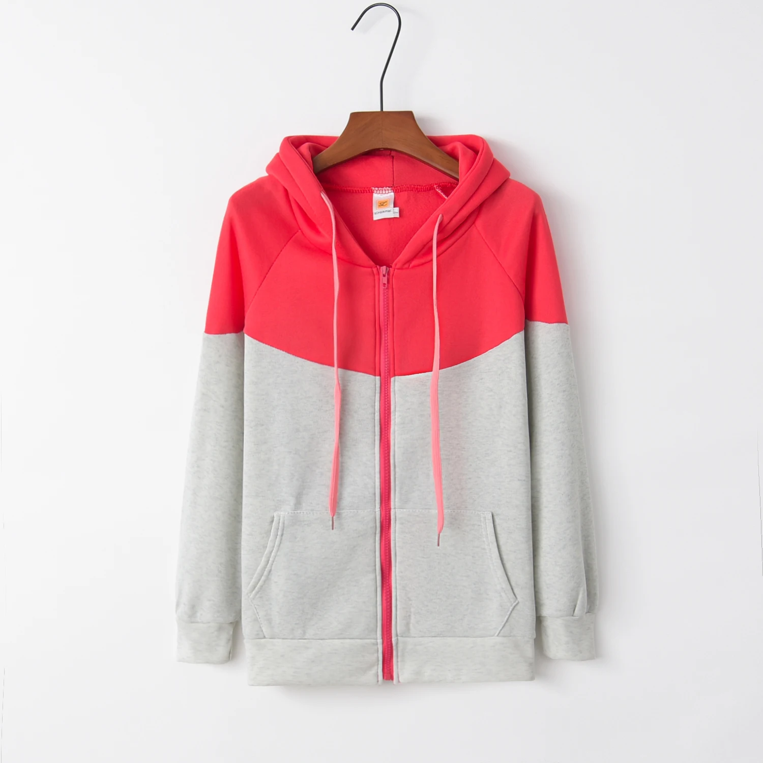 

women hoodies sweatshirts Pocket ZIP UP Strappy Hoodie NEW Outerwear Pullover Jumper Sweatshirt Hoodies Tops