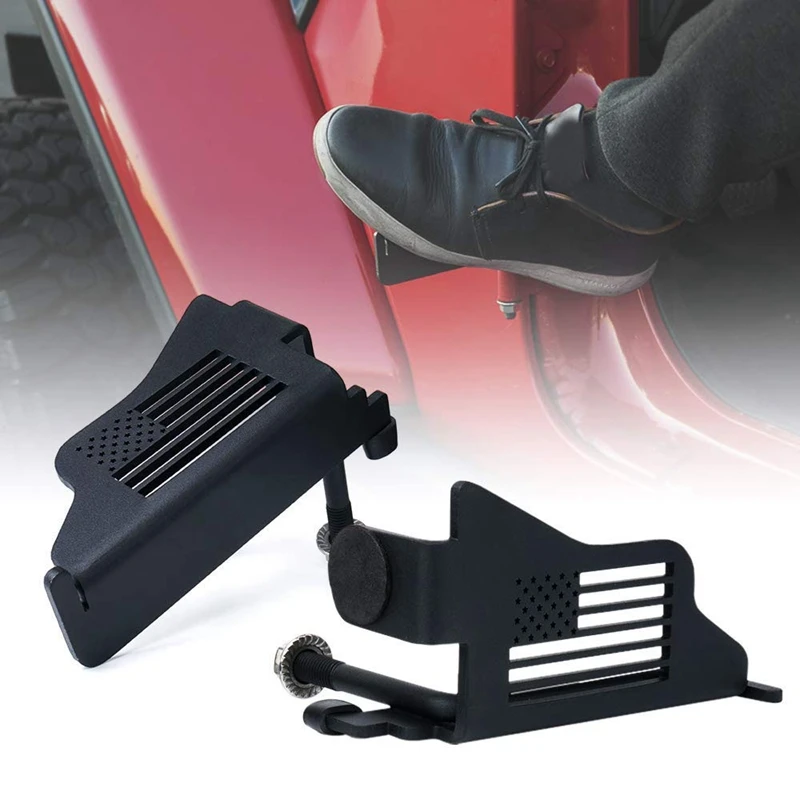 Передние колышки для ног 2 шт. подставка из нержавеющей стали с черным покрытием