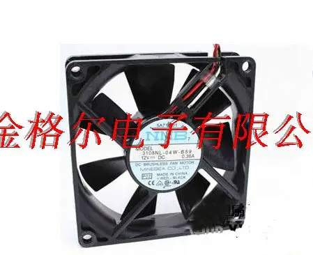 

BRAND NEW 3108NL-04W-B59 08020SA-12M-AA-00 ORIGINAL 80*80*20MM 3WIRES FAN FANS