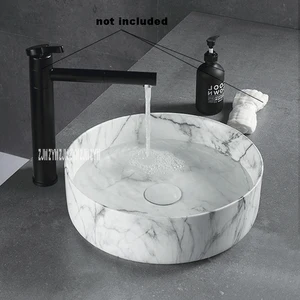 1117 круглая керамическая раковина в китайском стиле устойчивая к пятнам глазурованная ручная мойка раковина с высокой температурой обжига над счетчиком чаша для раковины