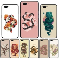 flower dragon snake phone case for oppo f 1s 7 9 k1 a77 f3 reno f11 a5 a9 2020 a73s r15 realme pro