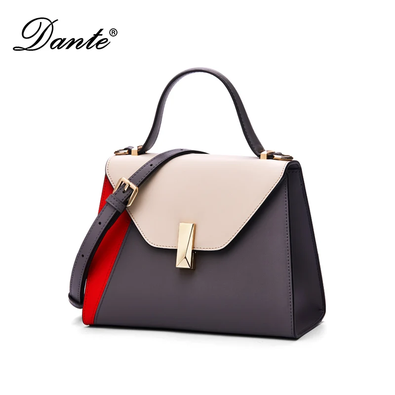 Дамские сумочки Dante из натуральной кожи модные элегантные сумки на плечо со