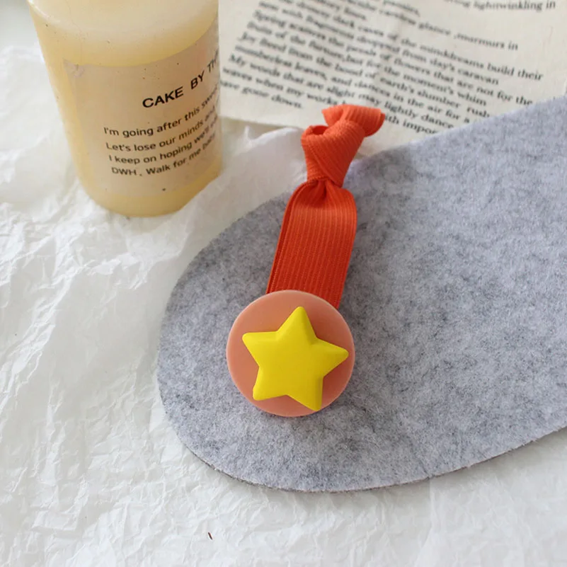 2019 милые звезды эластичные резинки для волос девочек сердце веревки женщин