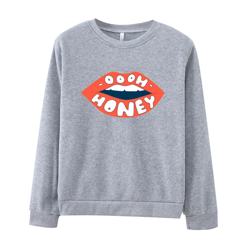 

Abrini Women Autumn Hoodies Month Printed Pullovers Long Sleeve Oversize Fleece Tops Hoody Sweatshirts Women Autumn