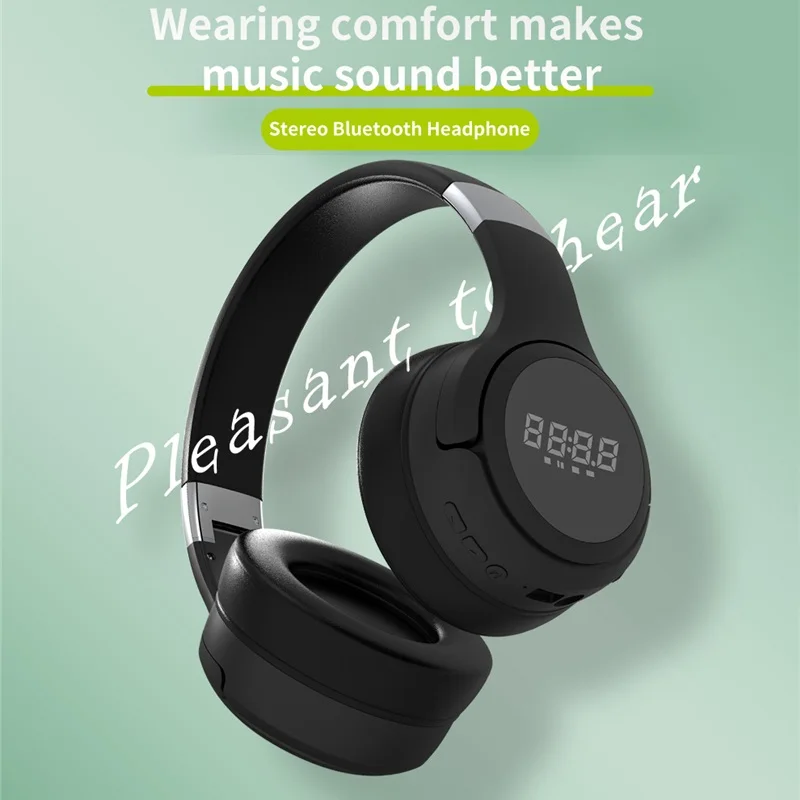 Bluetooth гарнитура ZEALOT B28 складная со светодиодной подсветодиодный кой и поддержкой