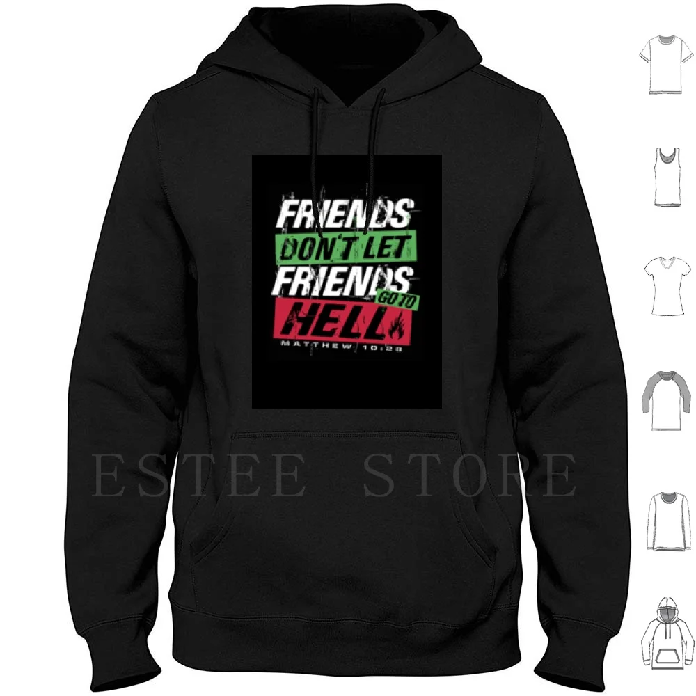 

Толстовки с капюшоном с длинным рукавом и надписью «Never Let To Hell»
