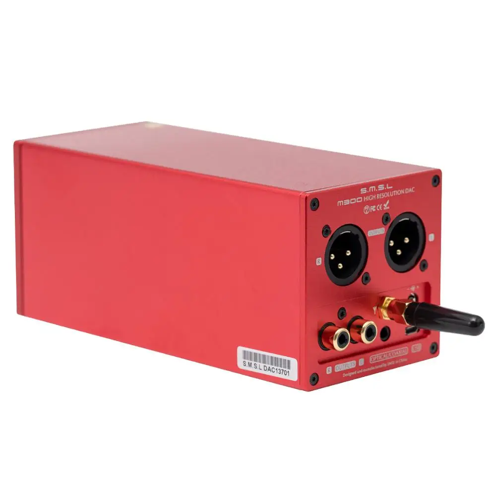 Новая версия SMSL M300 MKII HiFi аудио DAC красный AK4497 Native DSD512 оптический/коаксиальный/USB