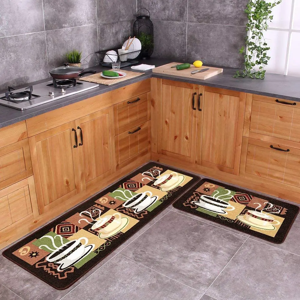 Нескользящий кухонный коврик Резиновая подложка для прихожей набор украшения