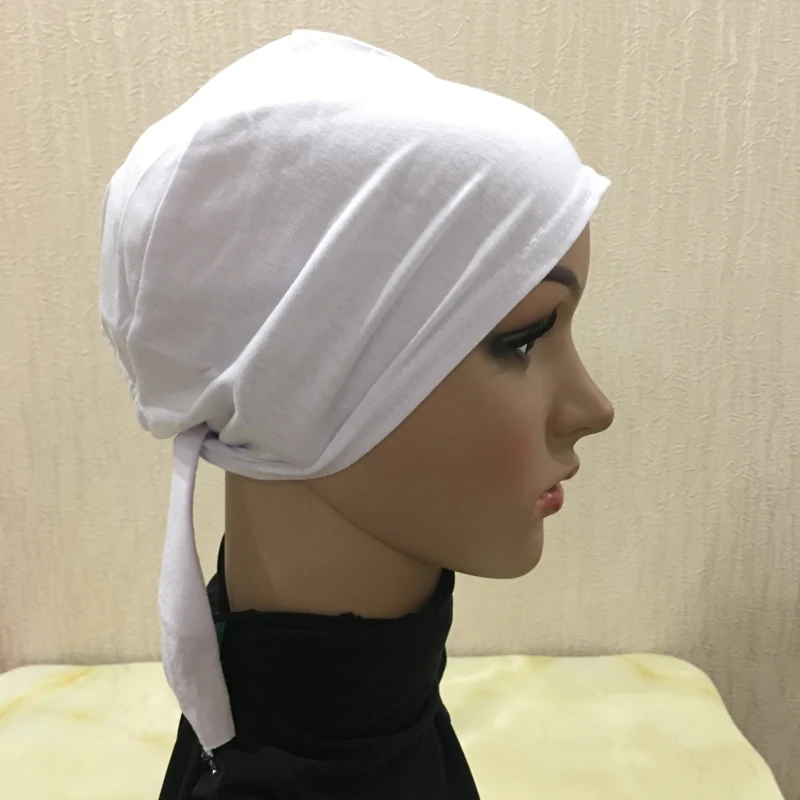 Полное покрытие Внутренняя мусульманская хлопковая хиджаб шапка мусульманская головной убор турецкий шарф мусульманский головной убор