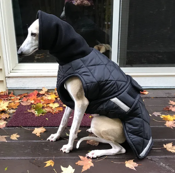 

Pet Clothes Adjustable Quilted Warmth Reflective Strip Dog Jacket Clothes