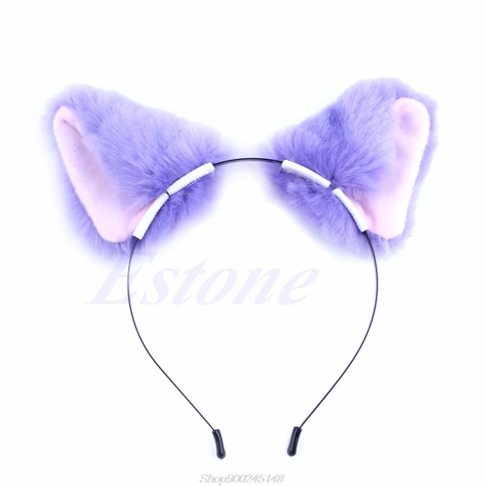 

Fashion Girl Cute Cat Fox Ear Long Fur Hair Headband Anime Cosplay Party Costume Jy18 20 Dropship