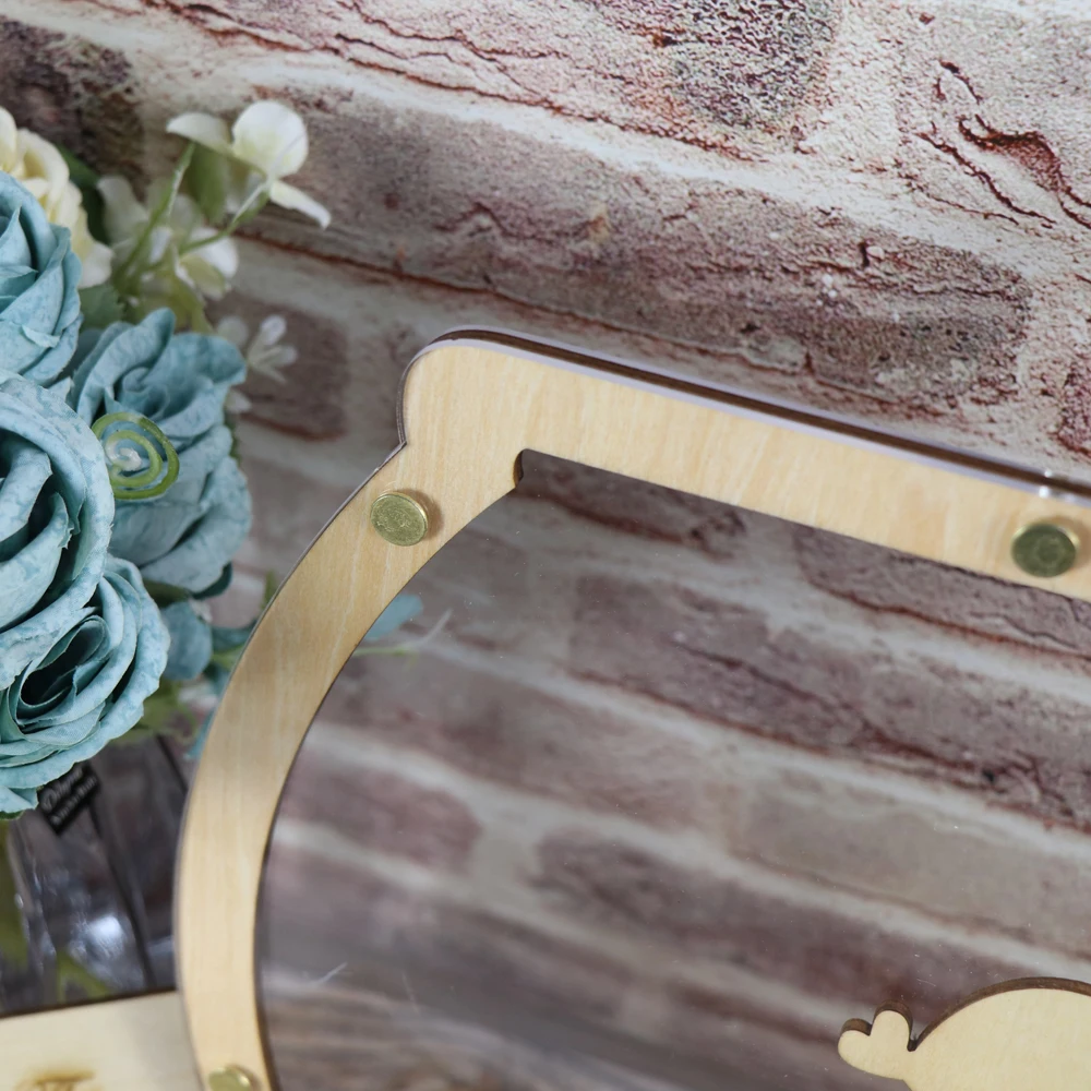 Коробка для свадебных подарков верхняя книга гостей деревянная Свадебная