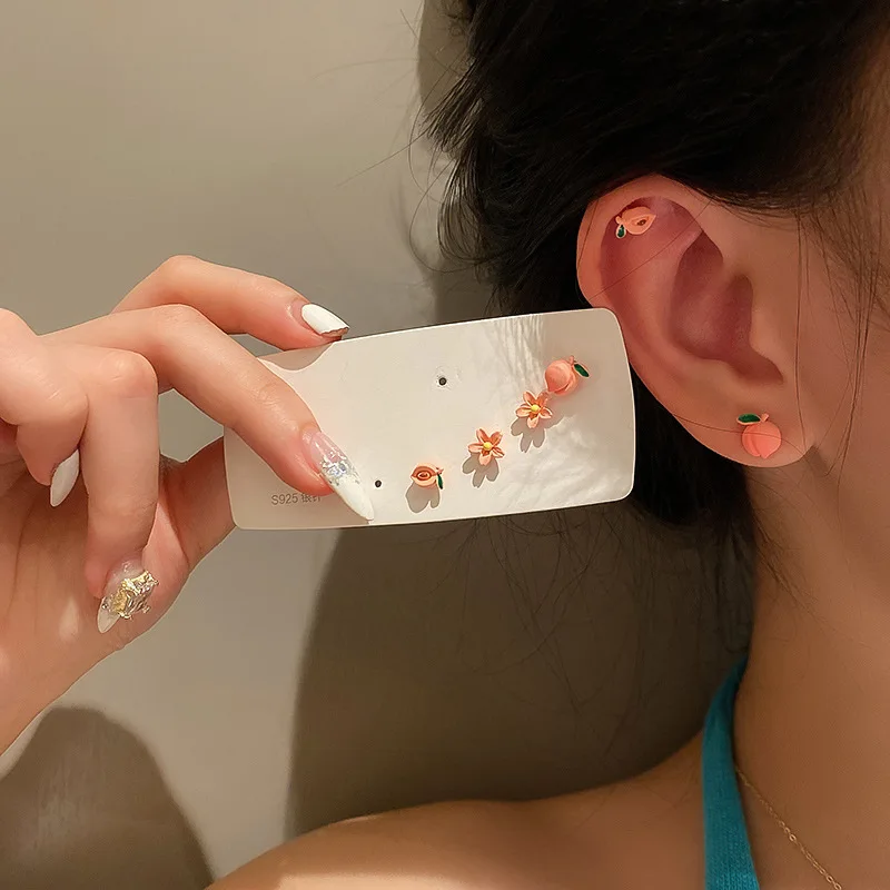 

1Set Korean Fashion Butterfly Earrings Stud Earrings For Women Teens Girls Elegant Cute Sweet Ear Studs Daily Party Jewelry