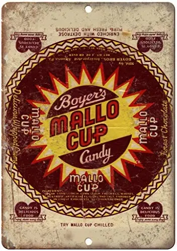 

Boyers Mallo Cup Candy Ad Reproduction Metal Sign