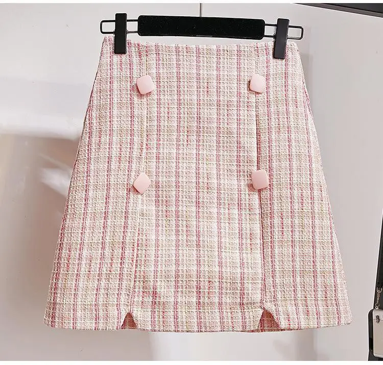 

Plaid Skirt Set Korean Style Women 2 Piece Set Girl Student Casual Sweet 2 Piece Suit Outfit Women Suit Femme Winter Sweater Set