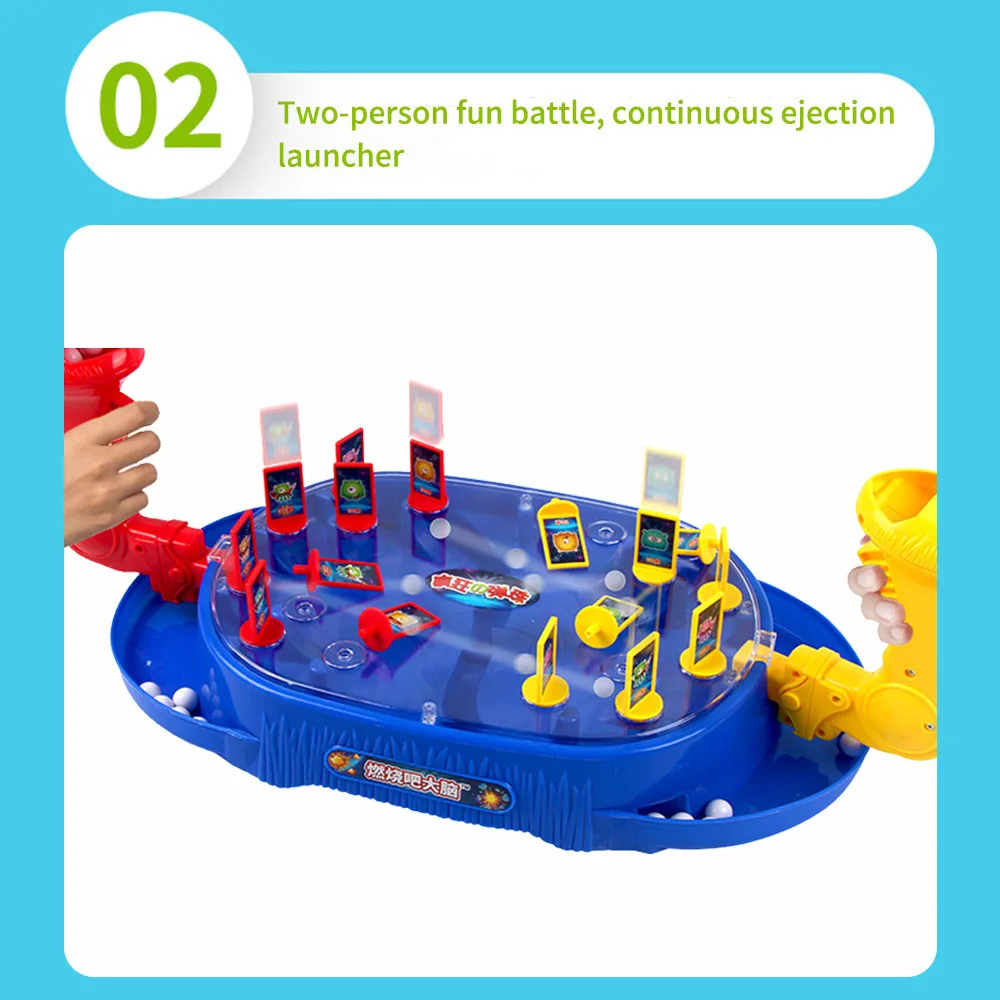 

Sky Theme Bounce Battle Vs Desktop Board Game Battlefield Scene Ball Bead Shooting Baby Portable Table Games Play Ball Toys