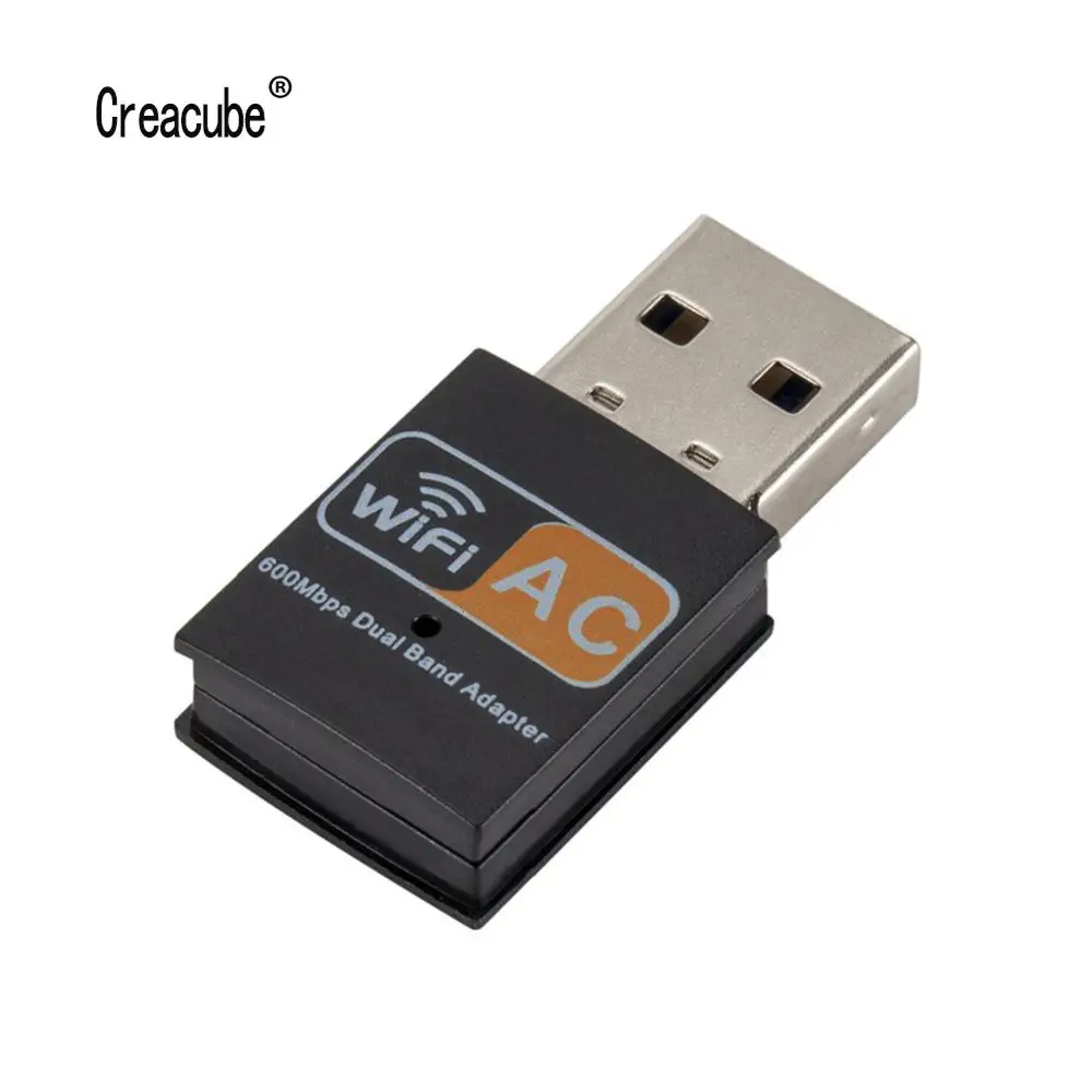 Creacube двухдиапазонный 802.11b/n/g/ac беспроводной 600 Мбит/с USB wifi адаптер 2 4 ГГц|Сетевые