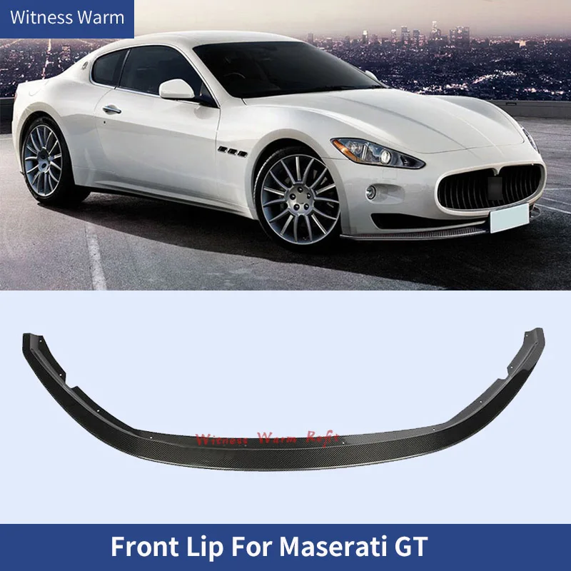 

Разветвители для переднего бампера для Maserati Gran Tour GT 2007 2008 2009, передний бампер, спойлер для губ из углеродного волокна