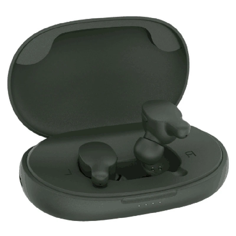 Dark Green Remax Tws-3 Беспроводные Bluetooth спортивные наушники Hifi бас шумоподавление игровая гарнитура отпечаток пальца наушники для Iph - Цвет: Dark Green