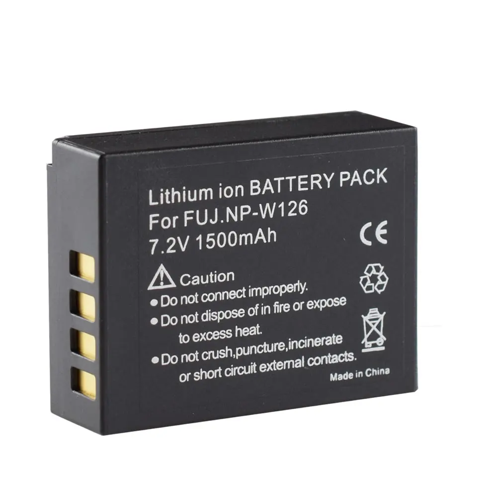 Аккумулятор для NP-W126 (2 шт.) + зарядное устройство Fujifilm NP-W126S FinePix HS30EXR HS35EXR HS50EXR X-A1 X-E1