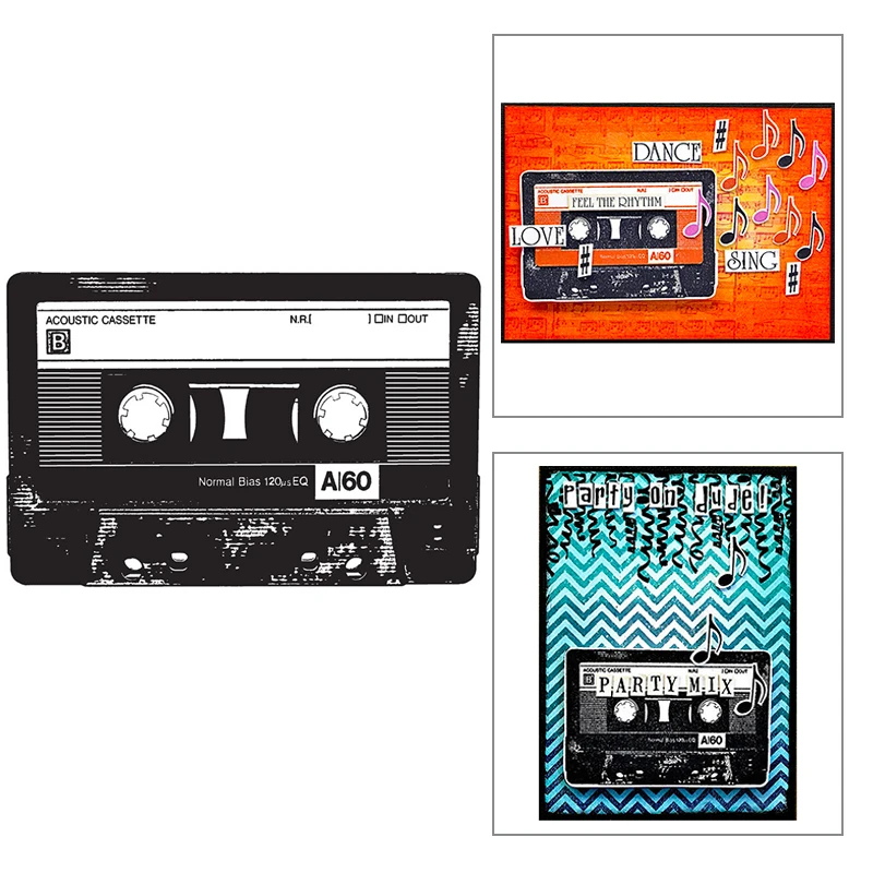 Новинка 2021 ретро лента радиоузор прозрачный Штамп для рукоделия изготовление