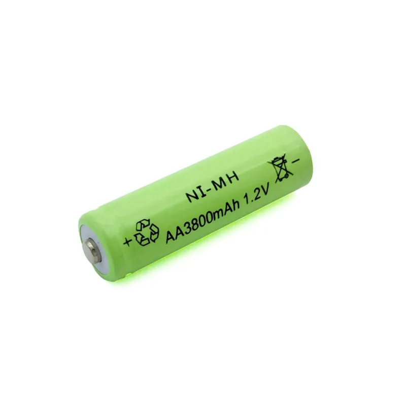 MJKAA Ni MH 1 2 V 3800mAh Зеленый AA перезаряжаемый никель металлический гидридный