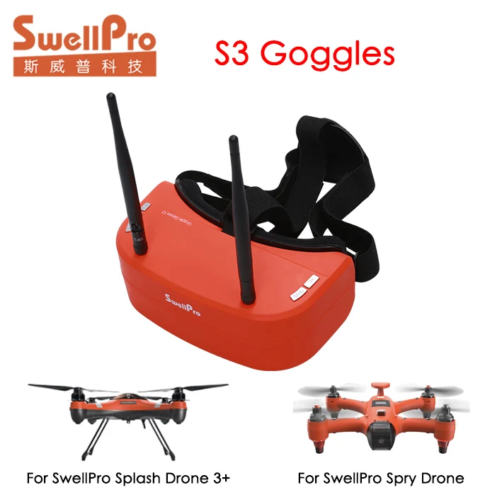 Очки SwellPro S3 FPV VR видео очки с 4 3 очками для дрона Spry и Splash +|FPV-системы| |