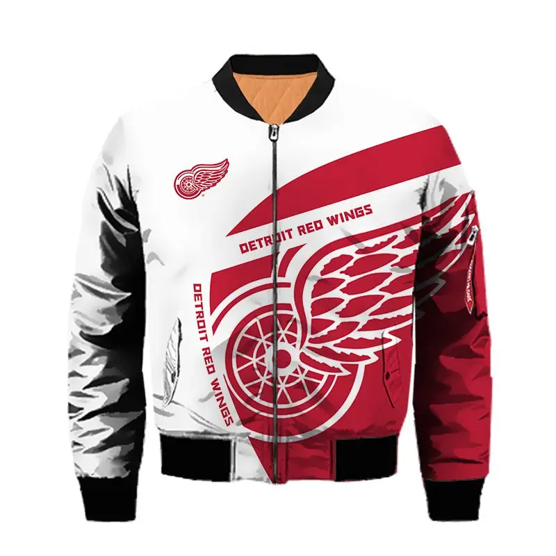 

hockey jersey bomber jakets 3d print streetwear men women fashion oversize harajuku punk clothing hip hop coat winter clothes