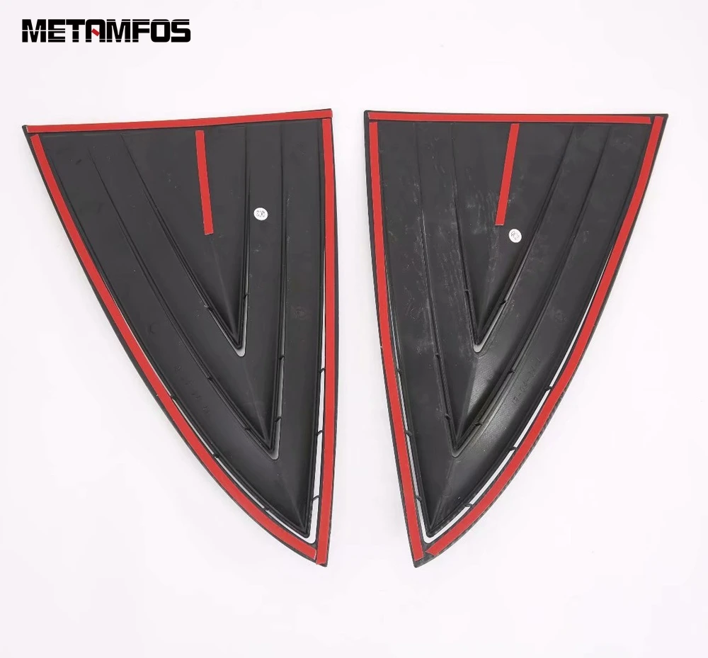 For Tesla Model 3 2018-2021 Carbon Fiber Rear Window C Pillar Cover Trim Triangle Decoration Sticker Accessories Car Styling | Автомобили