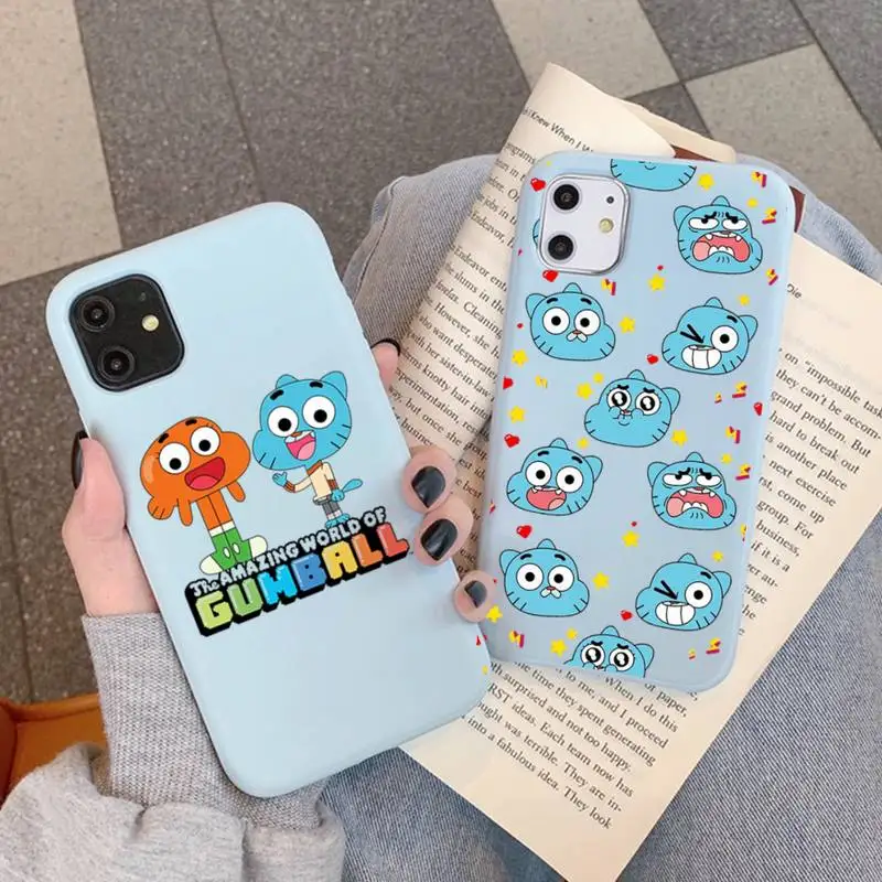 Чехол для телефона The Amazing World Gumball gumball мягкий однотонный чехол iPhone 11 12 13 mini pro XS MAX 8 7