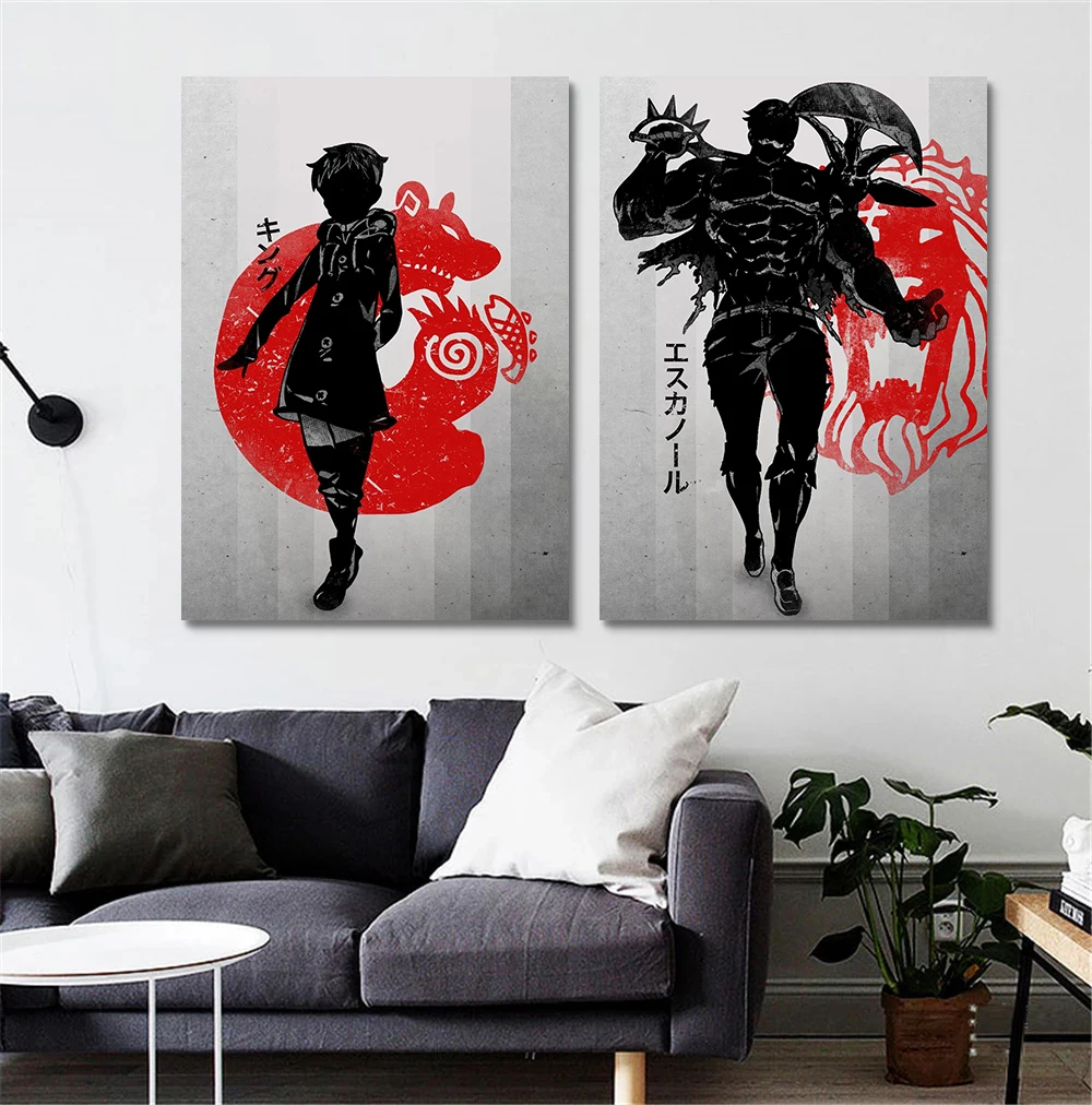 

Anime The Seven Deadly Sins Modern Wall Art Canvas Painting Posters and Prints Pictures Home Living Room Decor (No Frame)