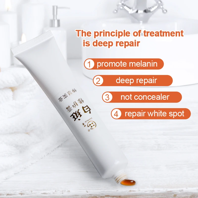 

1pcs Vitiligo Repair Ointment Chinese White Spot Disease Cream Antibacterial Leukoplakia Disease Treatment Skin Care P1159