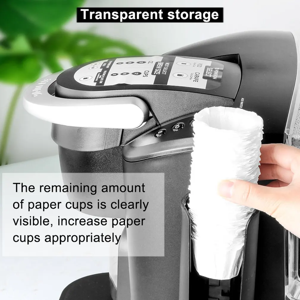 

New Disposable Paper Cups Dispenser Plastic Cup Holder for Water Dispenser Wall Mounted Automatic Cup Storage Rack Cup Container