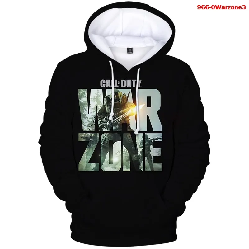 Warzone-Sudadera con capucha para niños y adolescentes, con estampado de moda, 3D