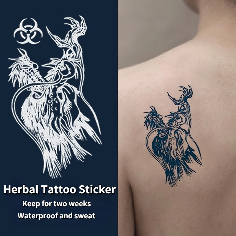 

GH101-150 herbal juice tattoo stickers semi-permanent lasting men and women tattoo waterproof sweat plant juice tattoo stickers