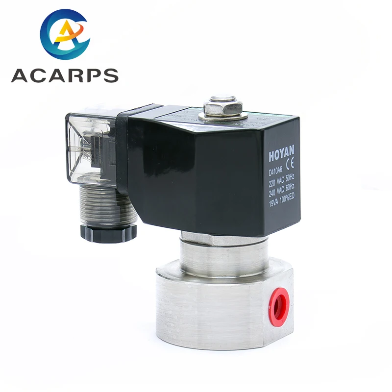 Электромагнитный клапан высокого давления 1/8 дюйма 1/4 304 в пост. Тока |