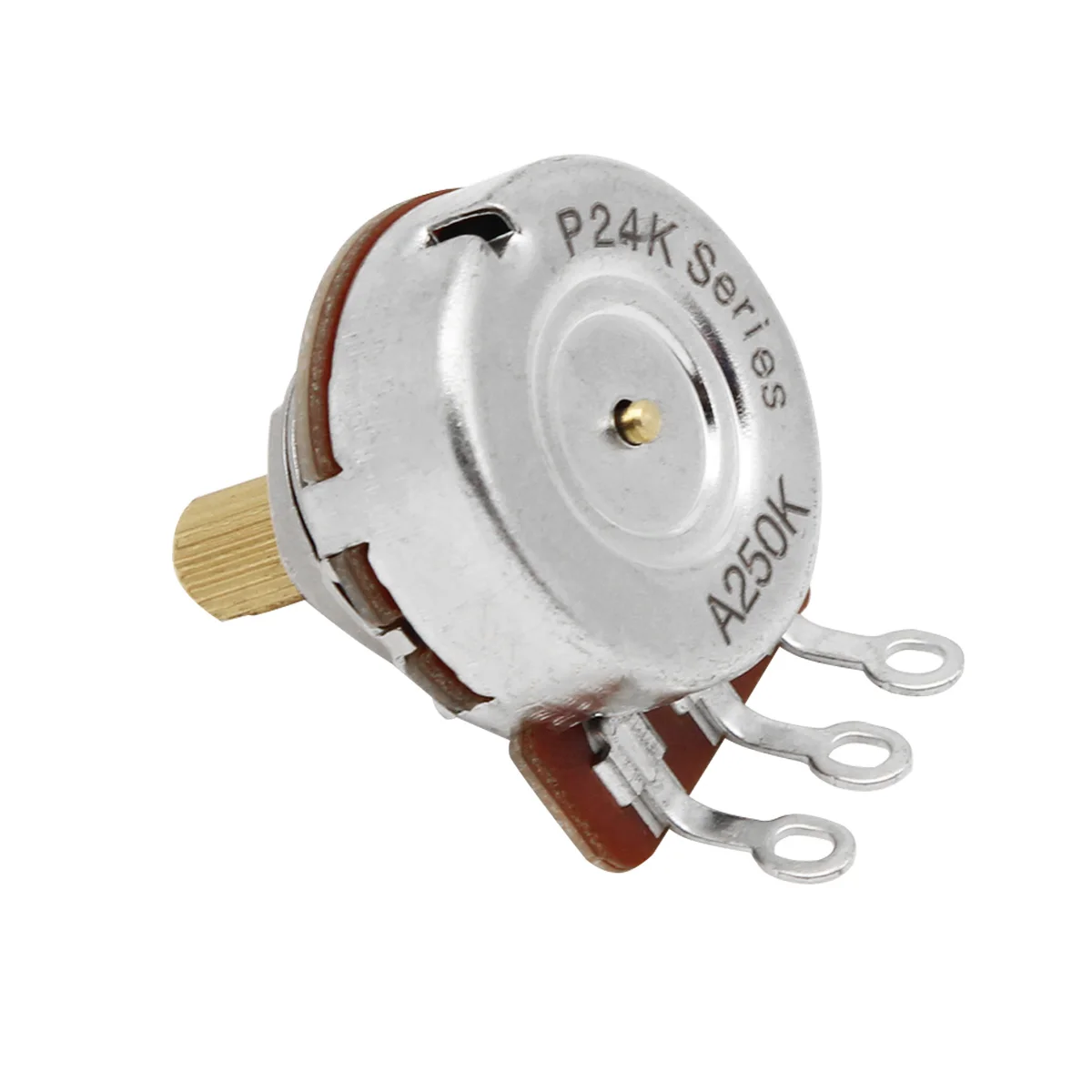 FLEOR 2 шт 3/8 &quotлатунный резьбовой вал гитарные потенциометры Горшки 24-Splines 500K/250K