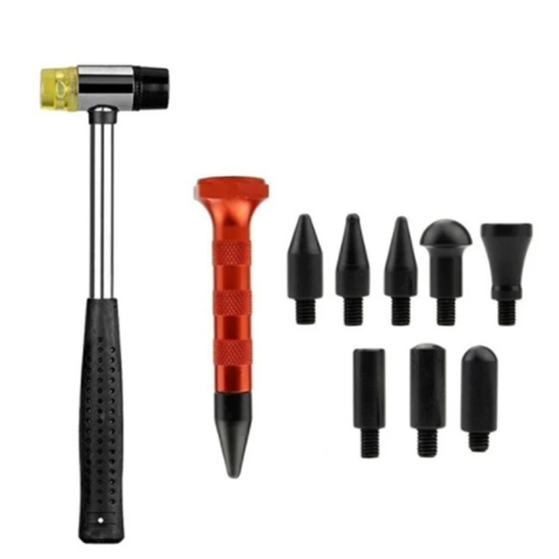 

Dent Repair Tool Kits Paintless Rubber Hammer Car Sag Repair Pen Dent Removal Tap Down Tools