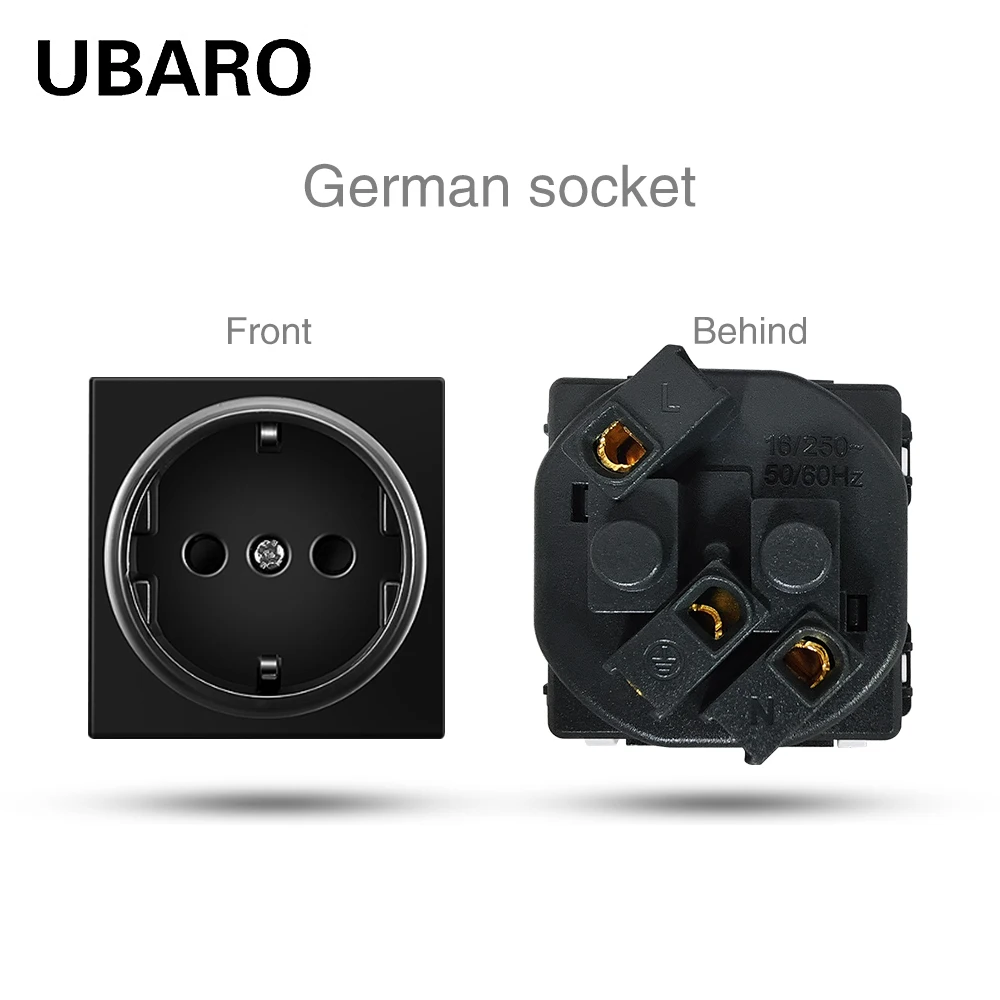 

UBARO Многофункциональная розетка USB Type C RJ45 RJ11 TV HDMI с индукционной лампой для ног