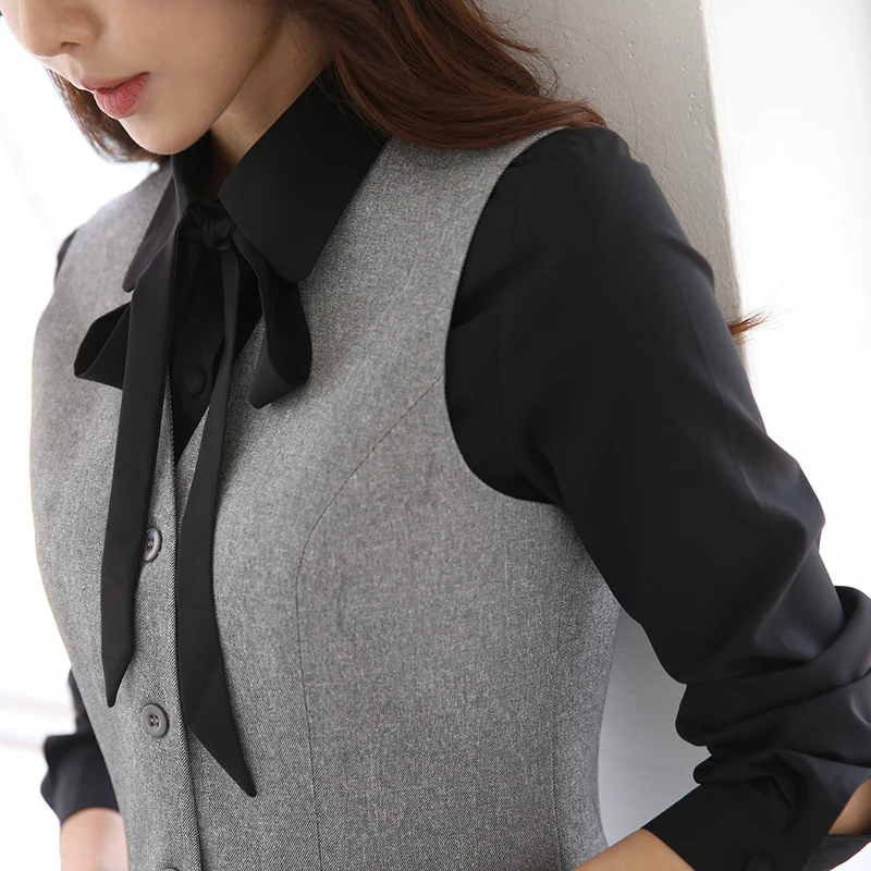 Женский деловой костюм с юбкой размера плюс офисный из блейзера и брюк 2 шт. |