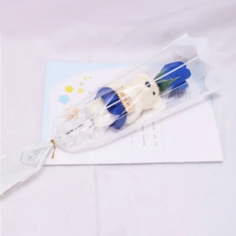 Искусственная Роза цветочный ароматизатор для ванны маленький медведь мыло