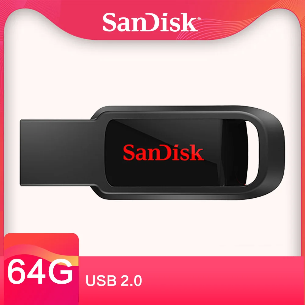 Оригинальный SanDisk CZ61 USB флеш-накопитель ЧЕРНЫЙ Флеш-накопитель 2 0 128 Гб 64 ГБ 32 16