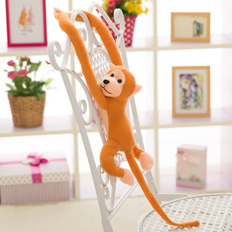 60 см Kawaii длинные руки хвост Обезьяна Мягкая кукла плюшевые игрушки шторы для сна