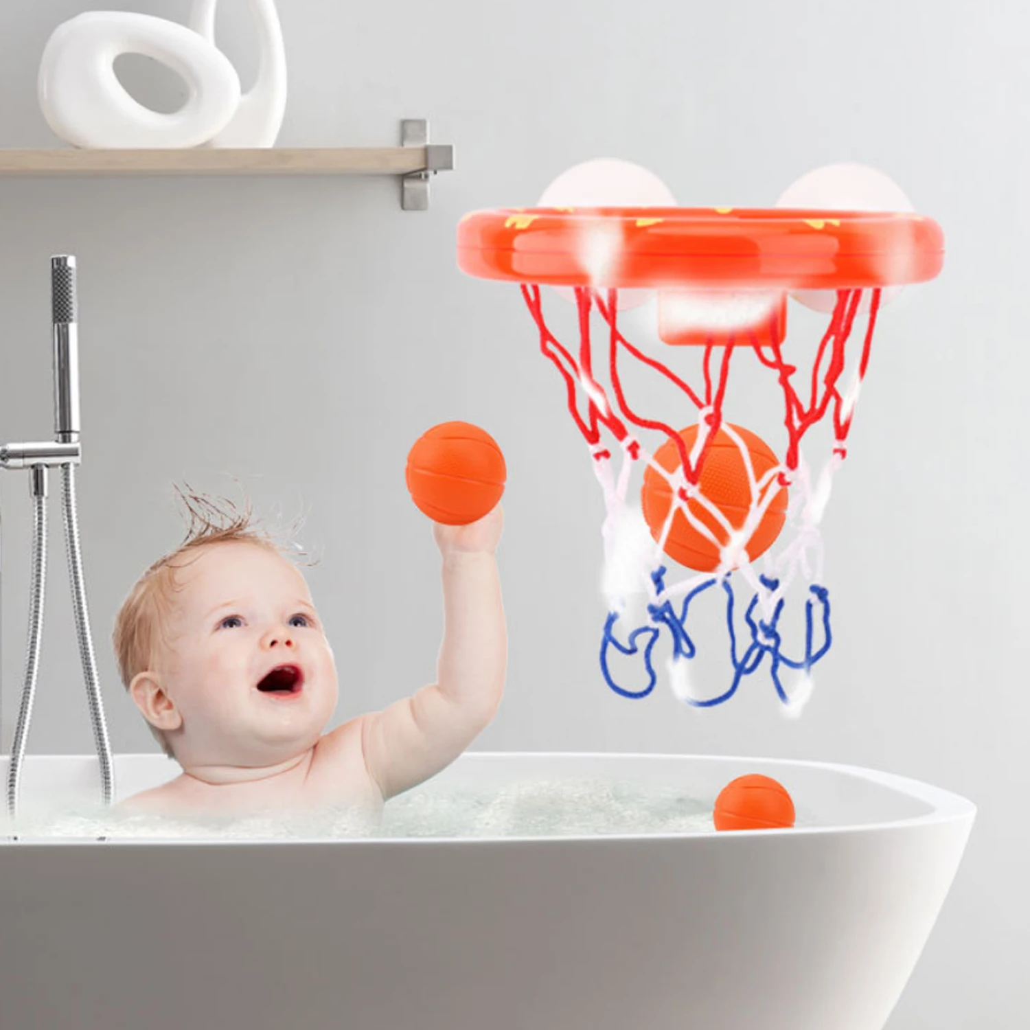 Детская забавная мини игра для игры в баскетбол игрушки ванной с шариками