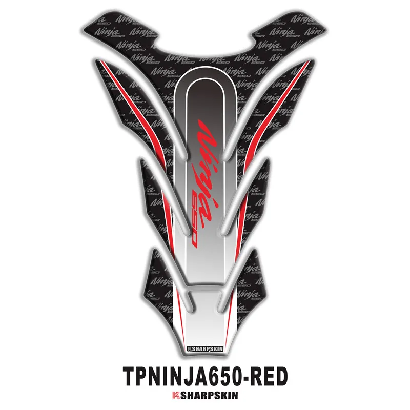 

New Motorcycle 3D Protection Cover Fuel Tank Sticker Creative Fishbone Applique Applicable for KAWASAKI ninja650 Ninja 650