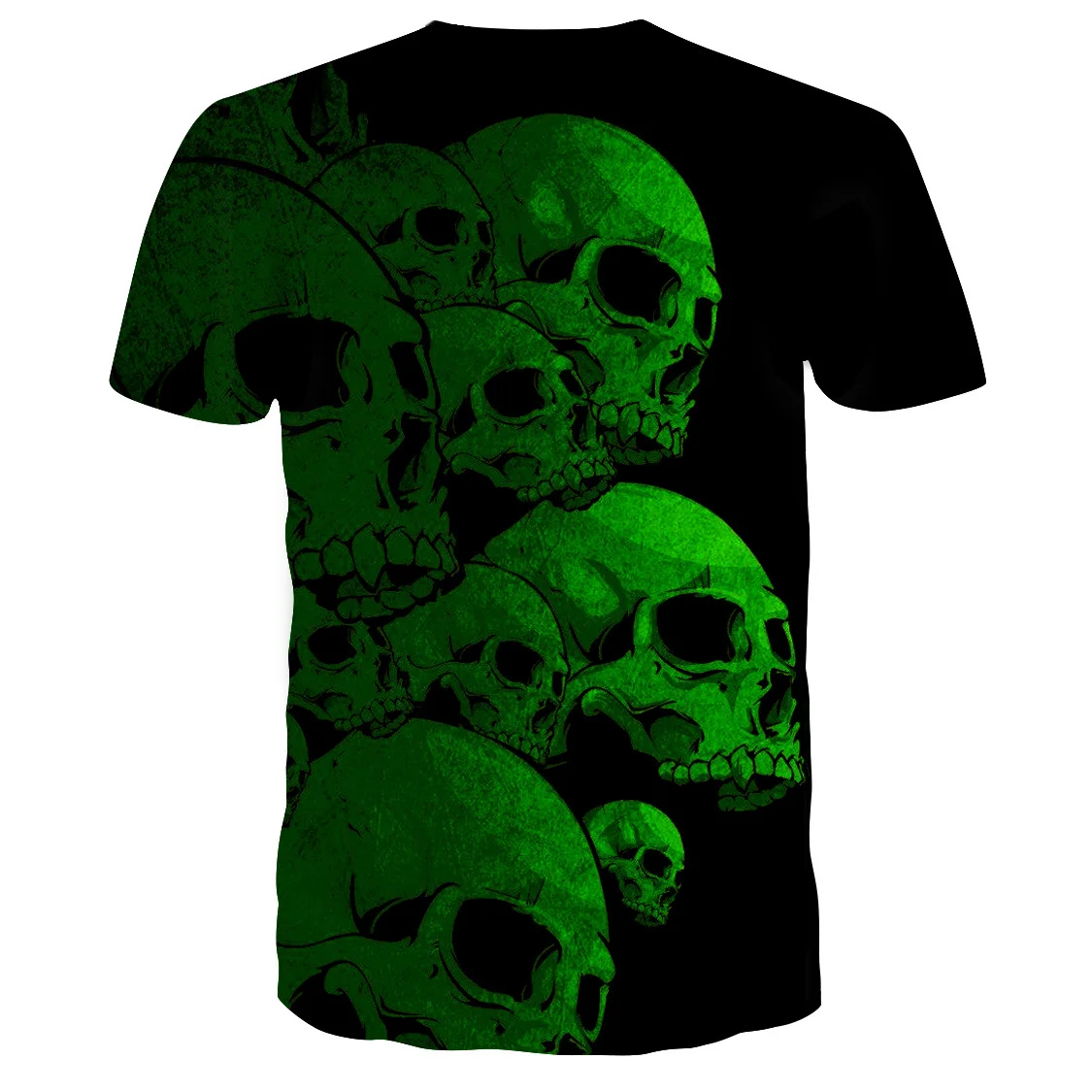 

2021 New Summer New Funny skull 3d T Shirt Summer Hip hop Short Sleeve Tee Tops Men/Women Anime Short sleeve casual T-shirt Tops